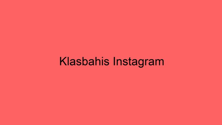 Klasbahis Instagram