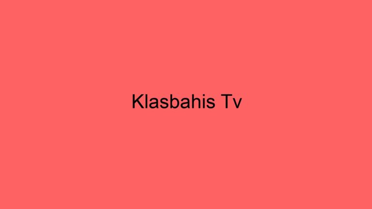 Klasbahis Tv