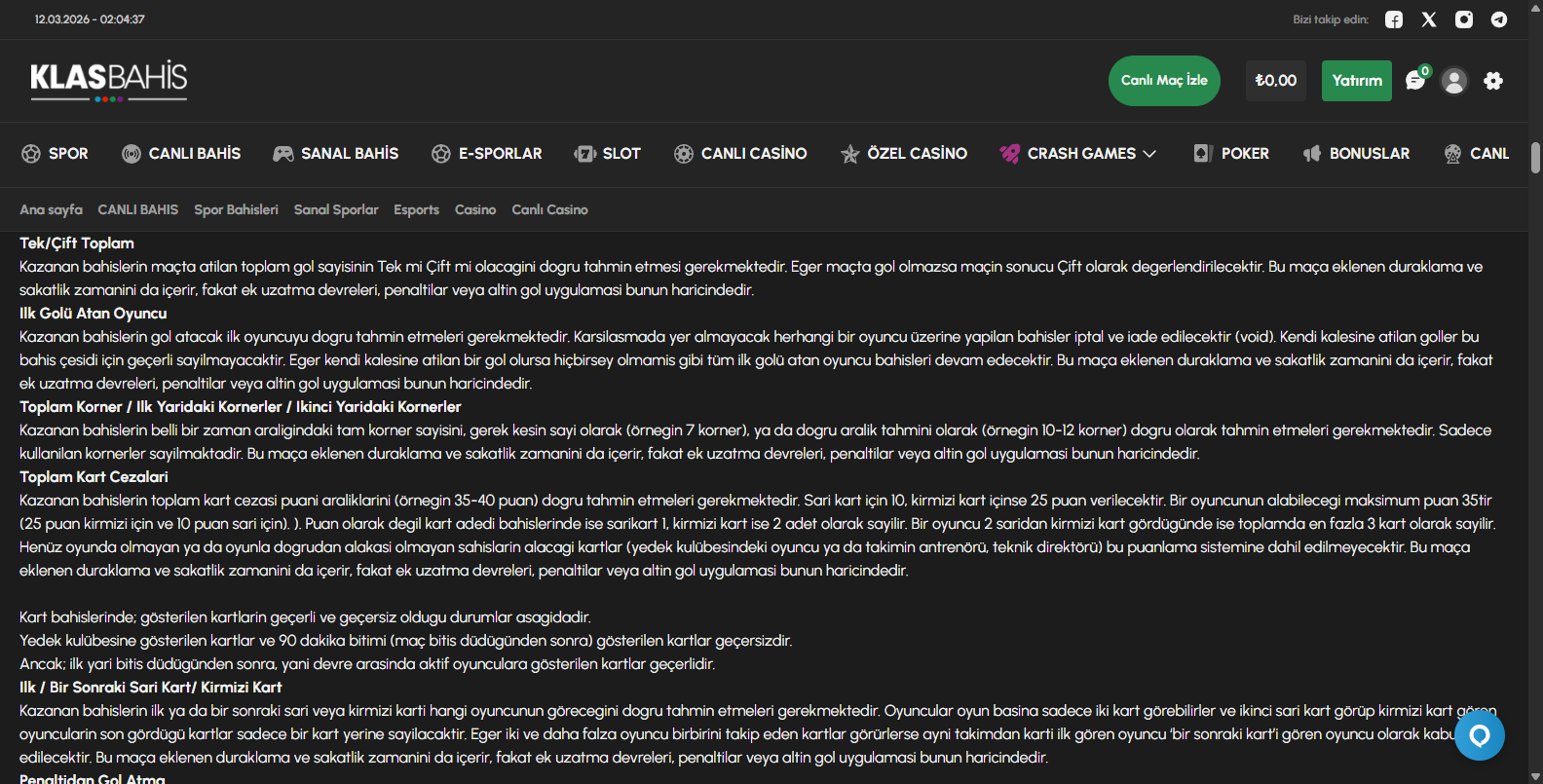 Klasbahis Adres Değişikliği